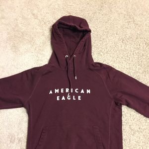 American Eagle Maroon Pullover Hoodie